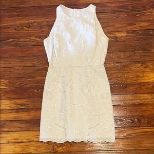 Milly White Floral Mini Dress